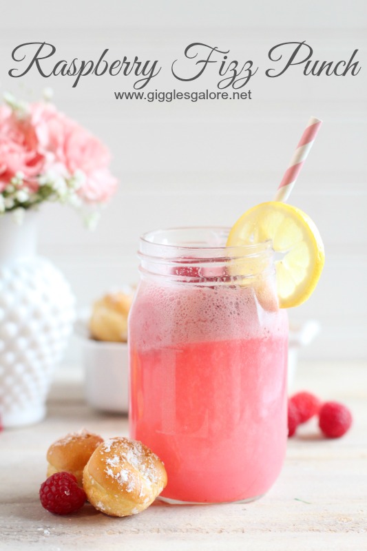 Raspberry Fizz Punch by Giggles Galore
