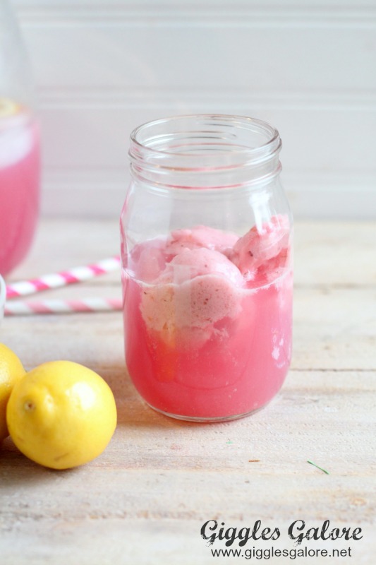 Raspberry Sherbet and Lemonade