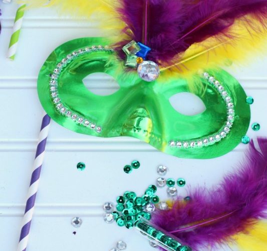 Diy mardi gras masks giggles galore