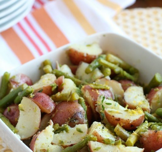 Asparagus potato salad