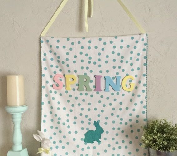 Diy spring wall hanging