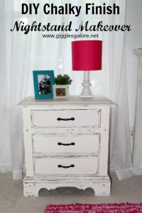 Diy chalky finish nightstand makeover gg