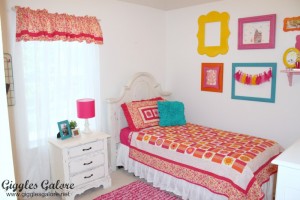 Girls bedroom makeover bright and bold