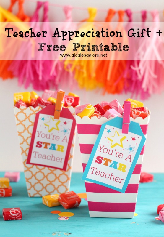 You re A STAR Teacher Appreciation Gift Giggles Galore