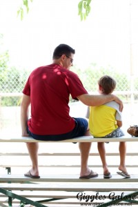 Bleacher chats with dad