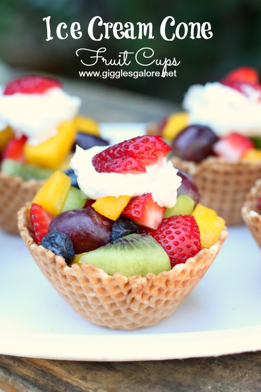 Ice Cream Cone Fruit Cups_Giggles Galore