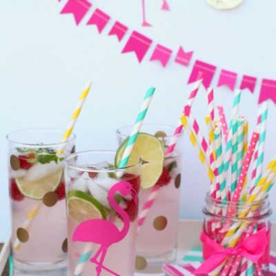 Pink Flamingo Party Cups