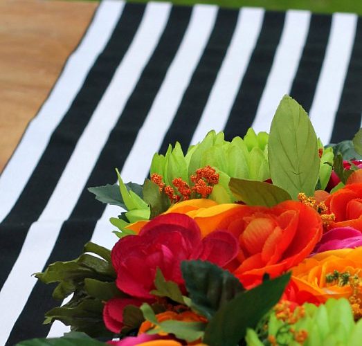 Easy no sew table runner 4