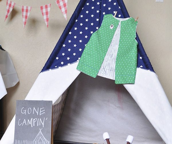 Camping themed bday party