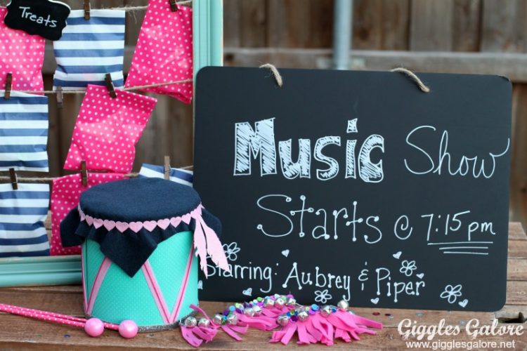 Summer music show with diy music instruments