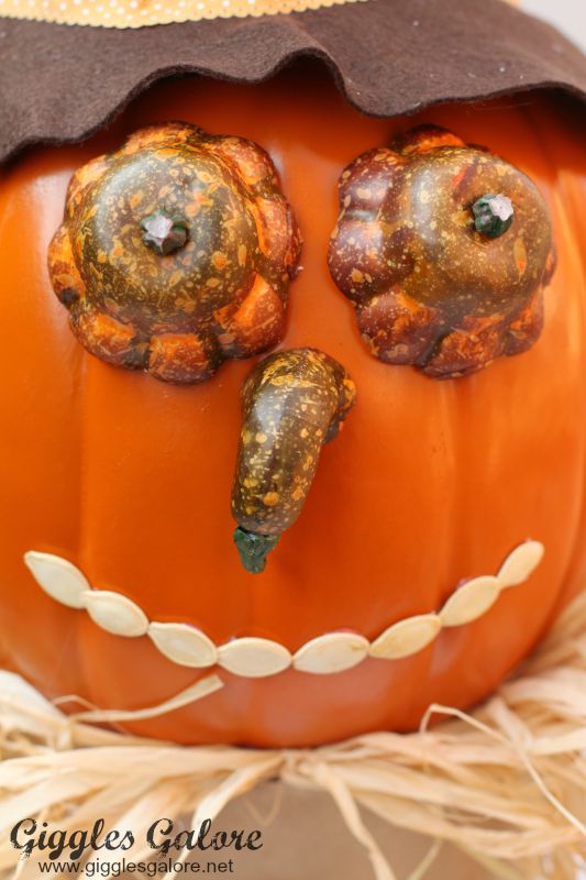 Fall Scarecrow Pumpkin Seed Smile