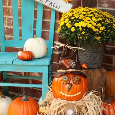 Fall Pumpkin Scarecrow
