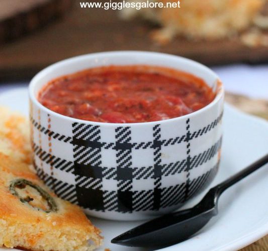Hearty basil chicken chili giggles galore