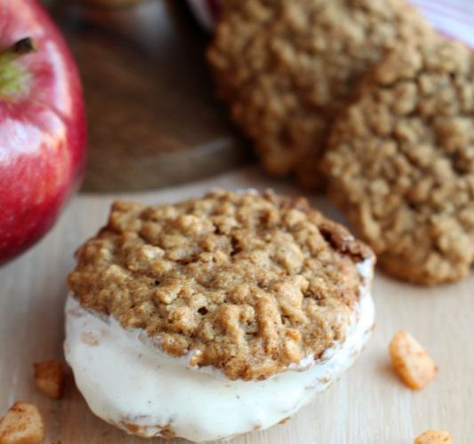 Oatmeal cookie ice cream sandwich