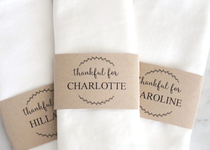 Thanksgiving editable place cards