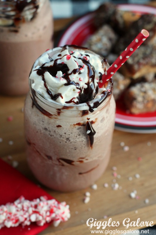 Frozen Hot Chocolate with Peppermint