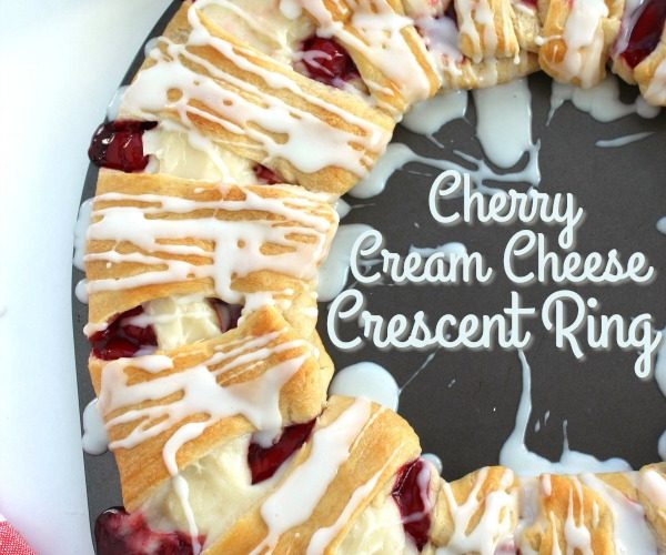 Cherry cream cheese crescent ring 1