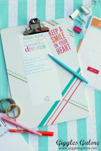 Office organization painted clipboard