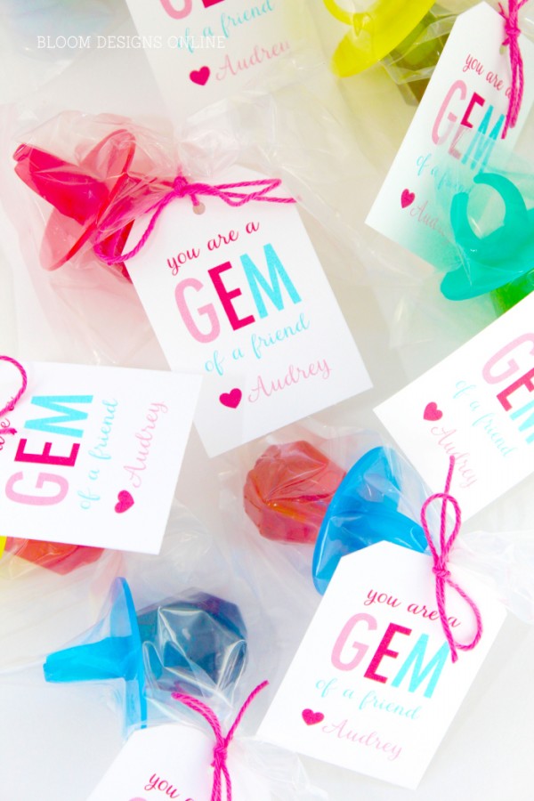 You're a Gem of a Friend Valentine's Day Card Printable