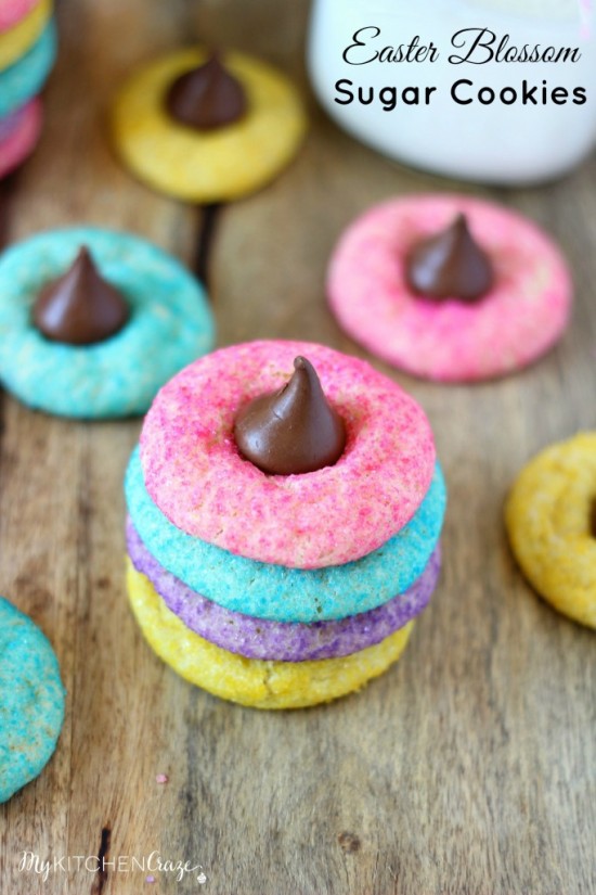 Easter Blossom Sugar Cookies, 25 Easter Dessert Ideas 