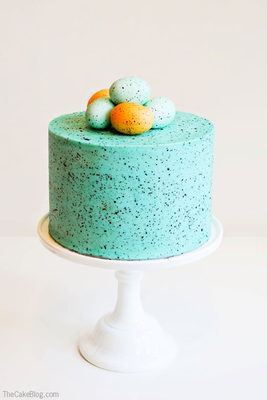 Speckled Egg Cake, 25 Easter Dessert Ideas 