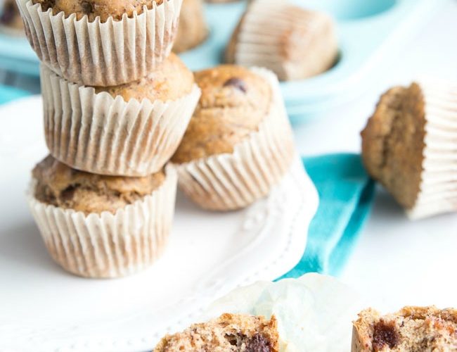 Banana bread dark chocolate muffins 10wm