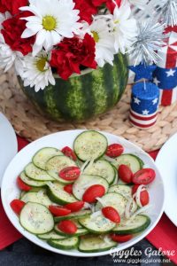 Cucumber onion salad