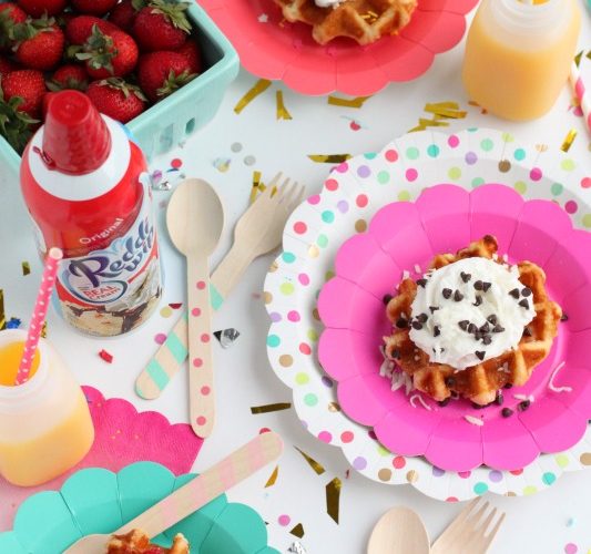 Waffle bar brunch reddi whip