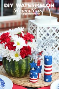 Diy watermelon flower vase giggles galore