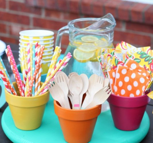 Summer diy lazy susan
