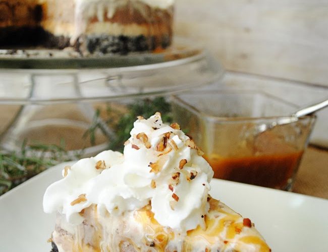 Turtle ice cream pie