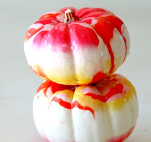 Marbled tie dye pupmkins