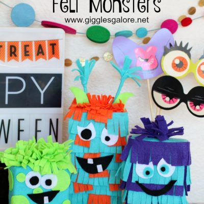 Silly Halloween Felt Monsters