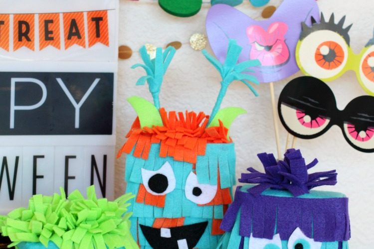 Silly halloween felt monsters