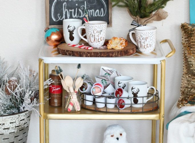 Coffee bar cart