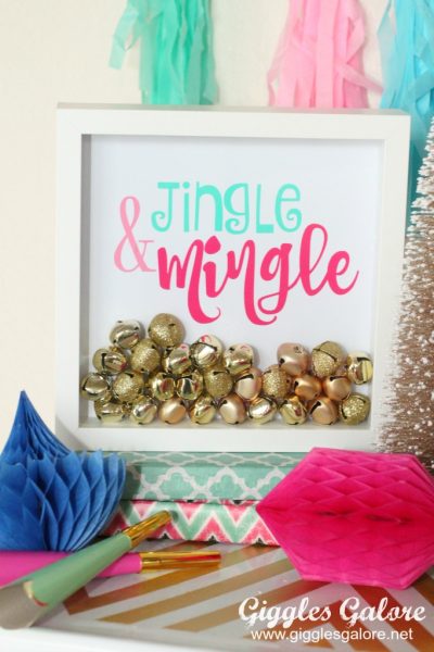 Jingle and mingle holiday sign giggles galore