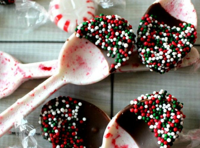Peppermint candy spoons