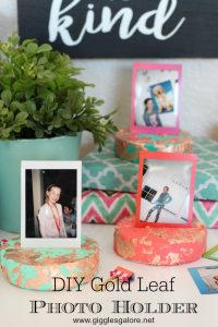 Diy gold lead photo holder