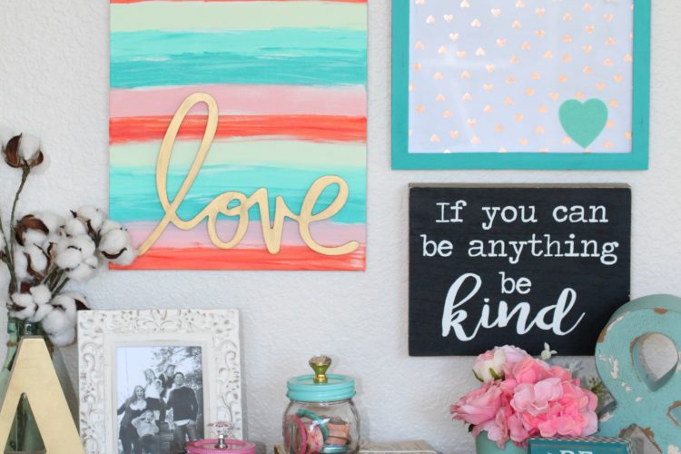 Love gallery wall