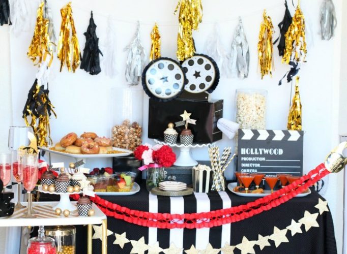 Red carpet dessert table gg