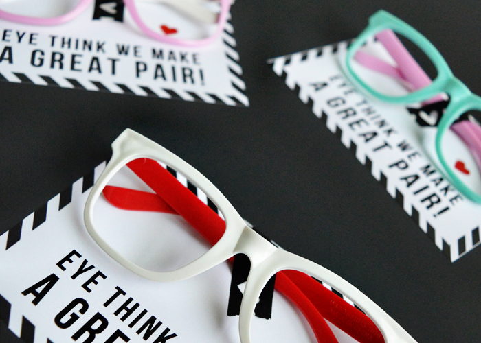 Pair of glasses valentines
