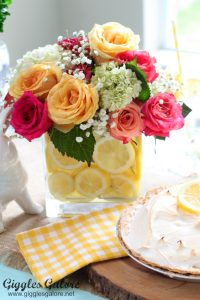 Spring lemon centerpiece