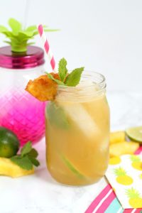 Pineapple mojito summer drink