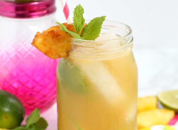 Pineapple mojito summer drink