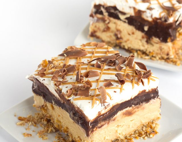 Chocolate peanut butter layered dessert 5