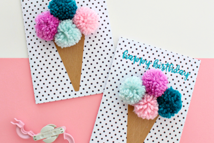 Pompom card