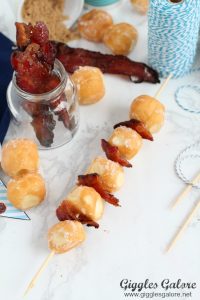 Maple bacon donut kabobs