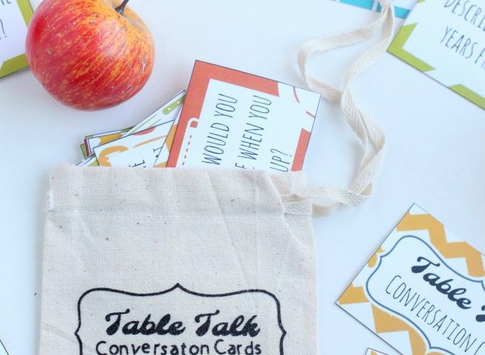 Table talk conversation bag