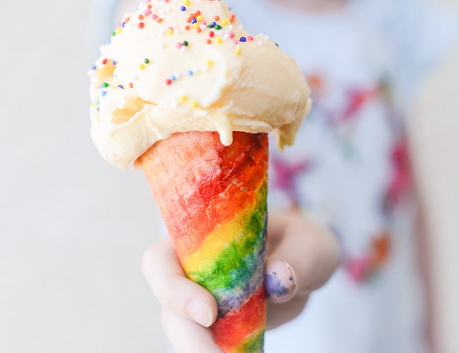 Painted ice cream cones 13