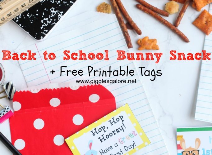 Back to school bunny snack free printable tags giggles galore